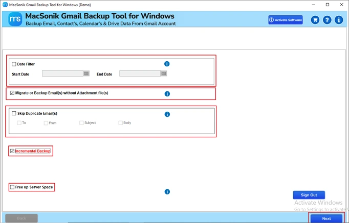Apply Advance features