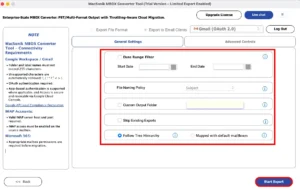 Apply filters and click Convert