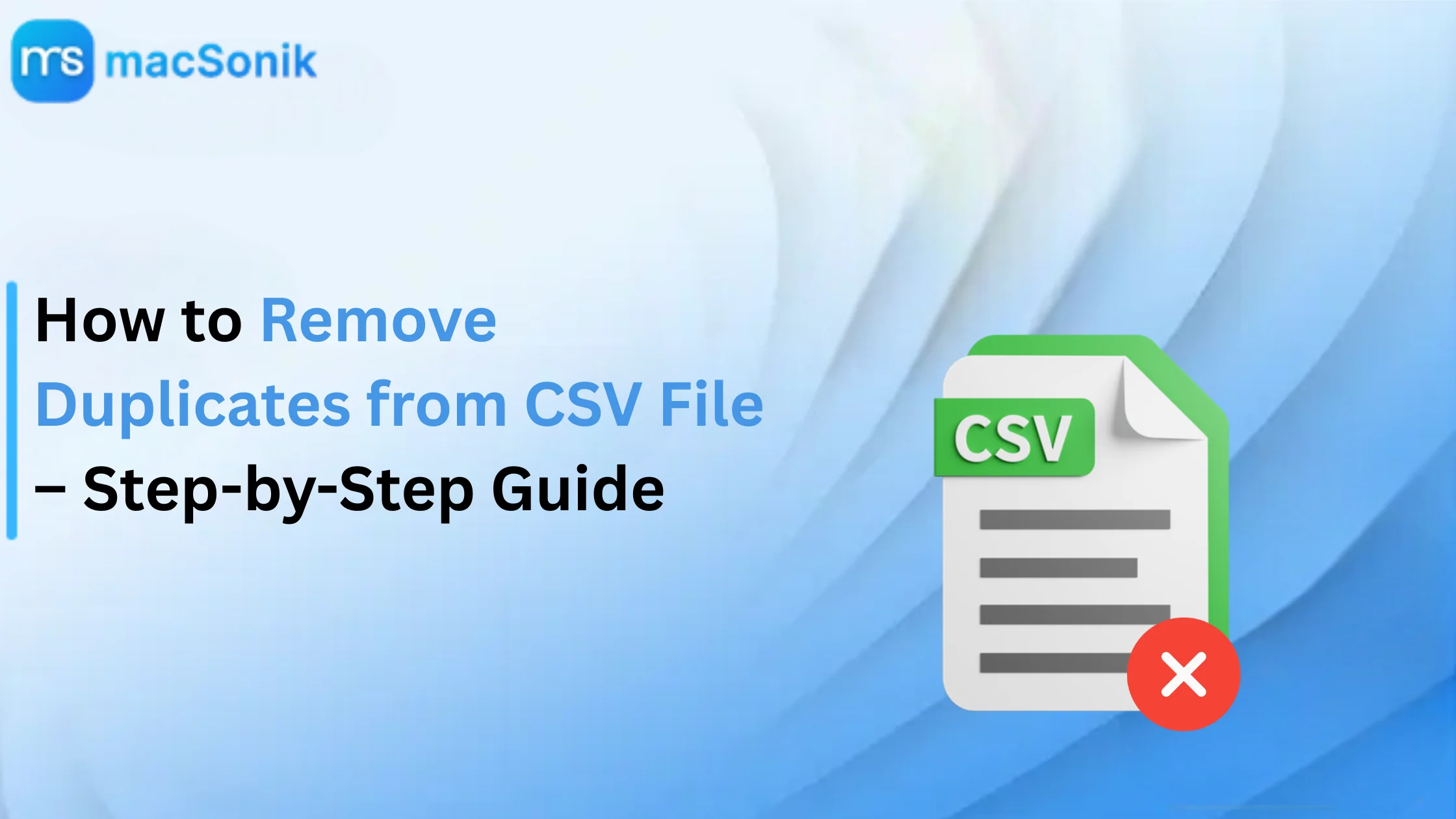 Remove Duplicates from CSV