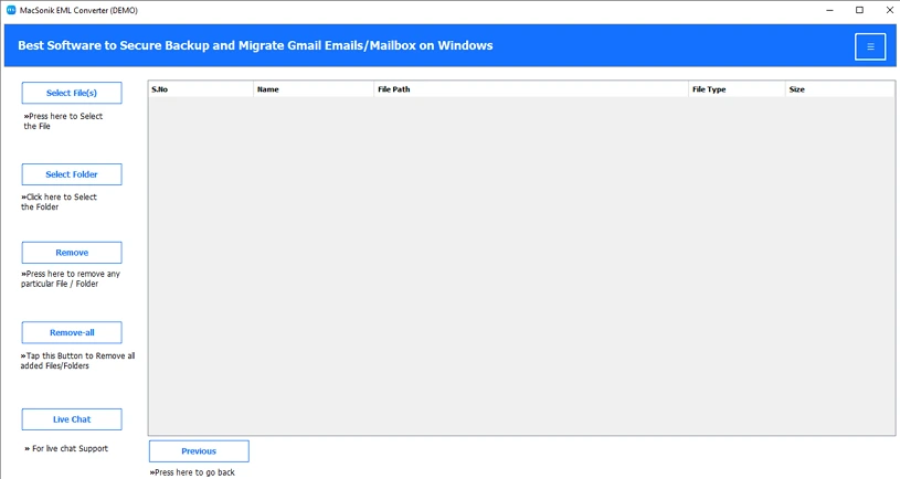 Download the EML Converter Tool.