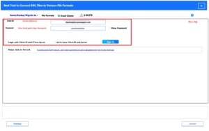 Sign in using the Google Workspace account credentials