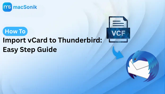Import vCard to Thunderbird