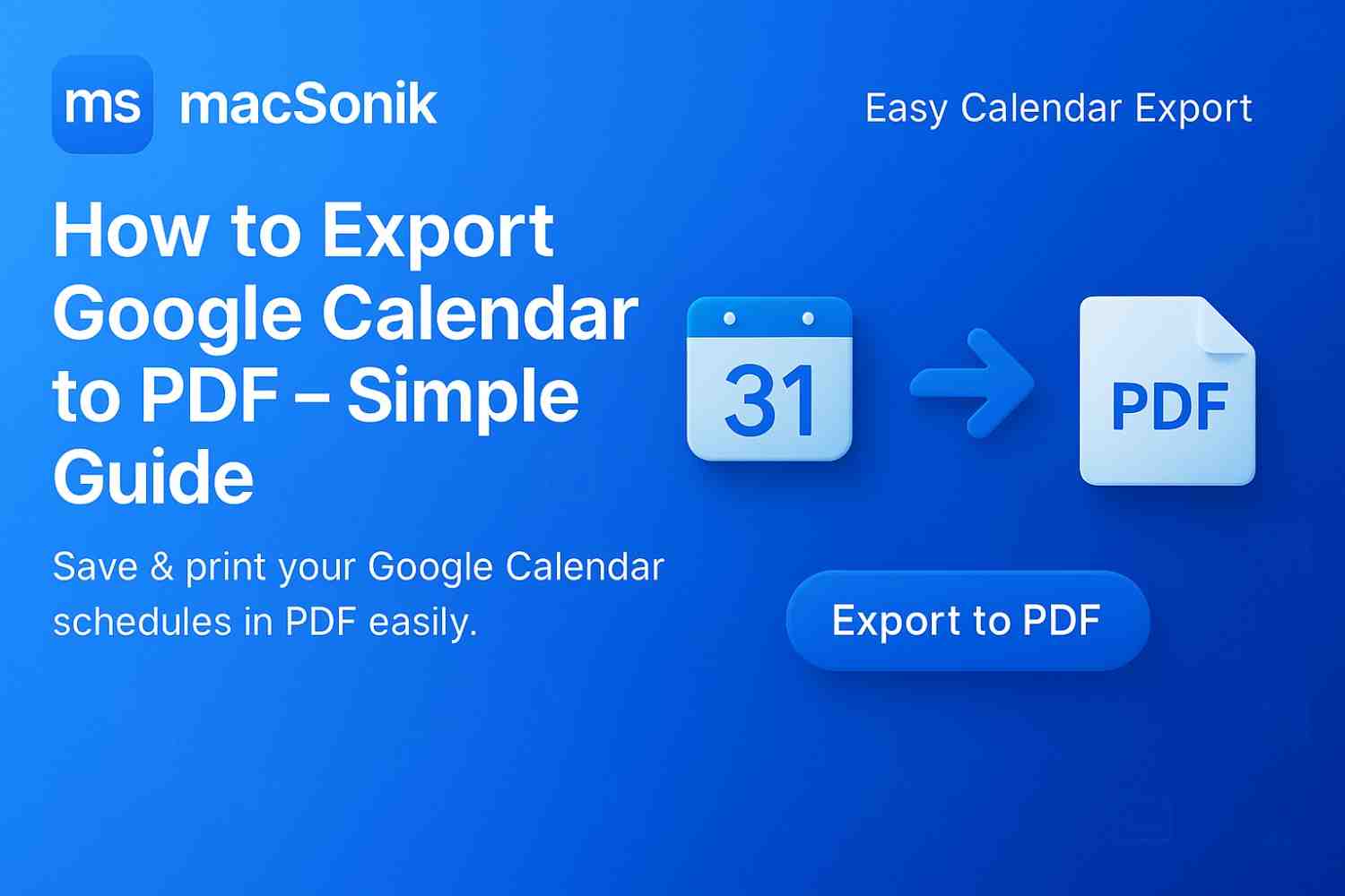 export google calendar to pdf