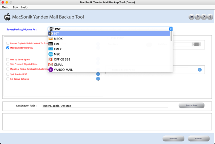 How to Backup Yandex Mail to Hard Drive