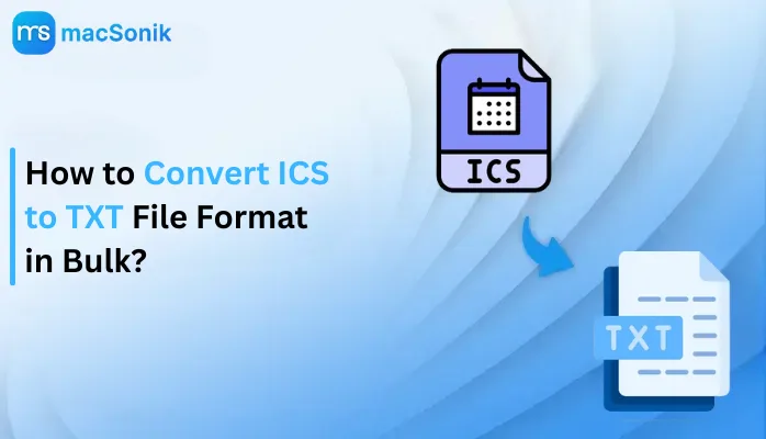 Convert ICS to TXT