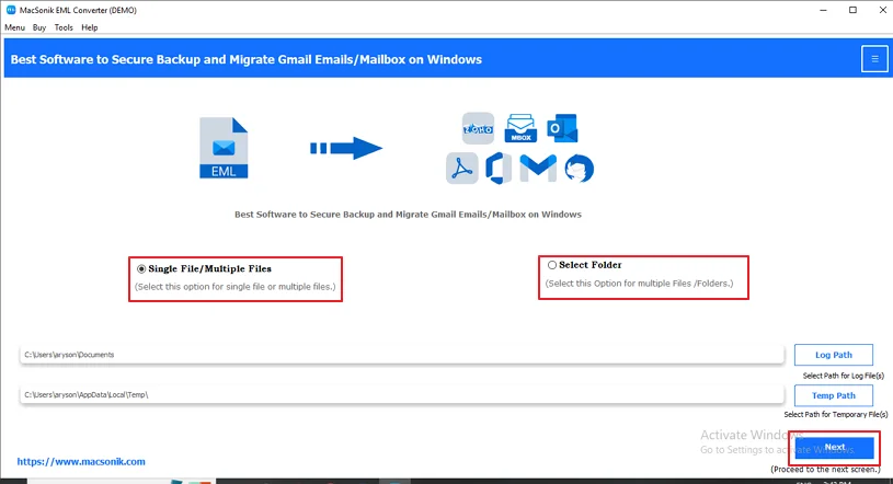 Convert EML to WDSEML