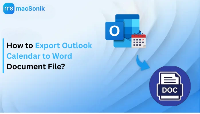 Export Outlook Calendar to Word
