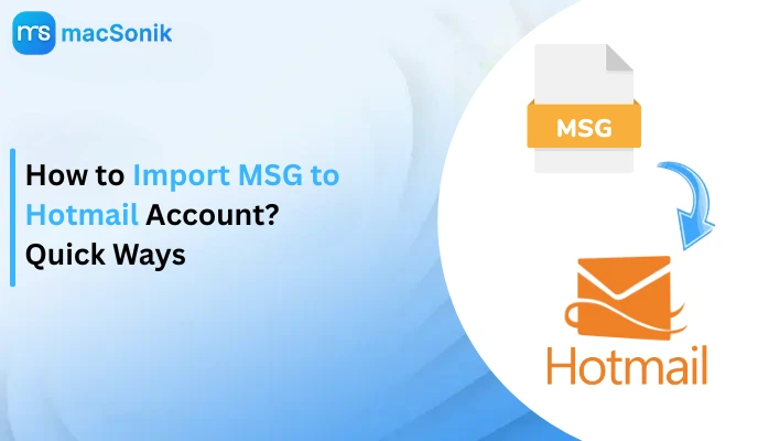 Import MSG to Hotmail