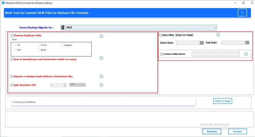 Use Advance filters