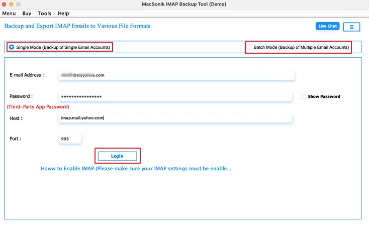 Enter your Sympatico login credentials