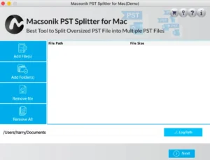 Launch MacSonik PST Splitter Tool