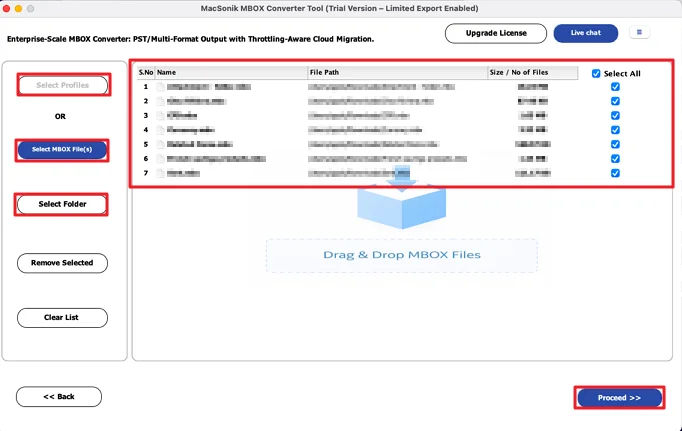 fetch your Thunderbird profile or add MBOX files