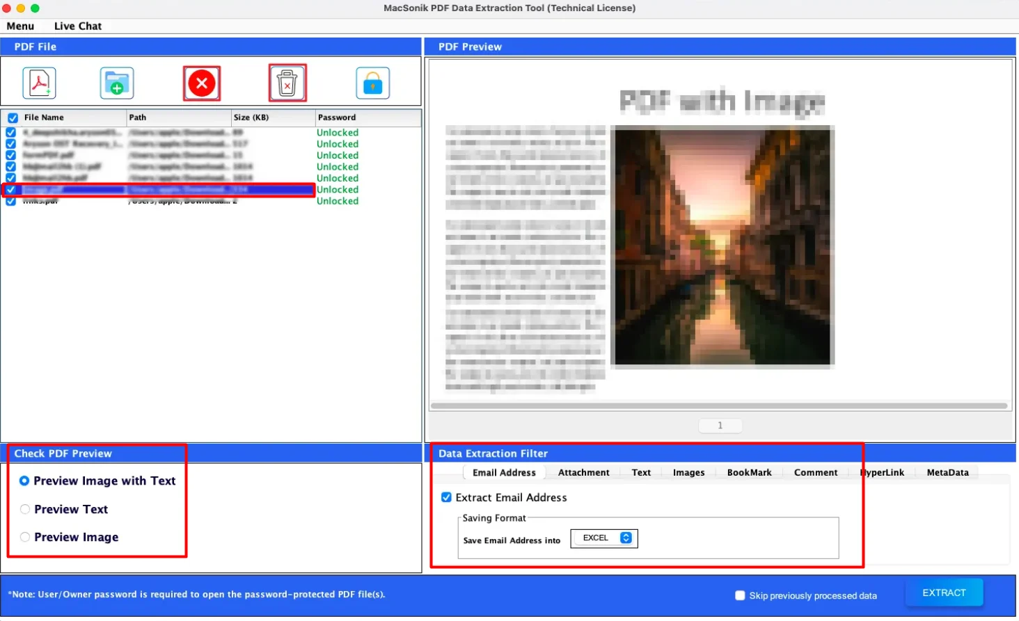 Double-click the PDF file that you have selected