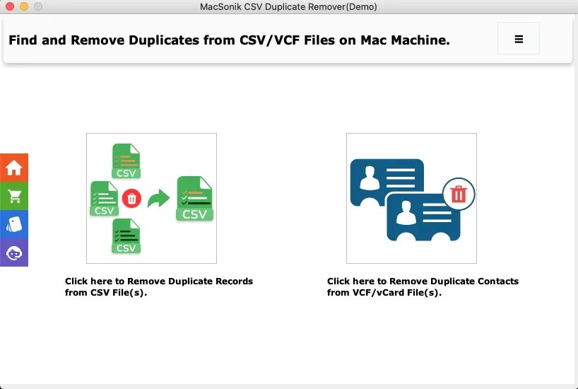 download the MacSonik CSV Duplicate Remover Software