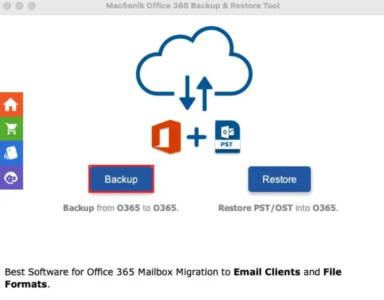 MacSonik Office 365 Backup Tool