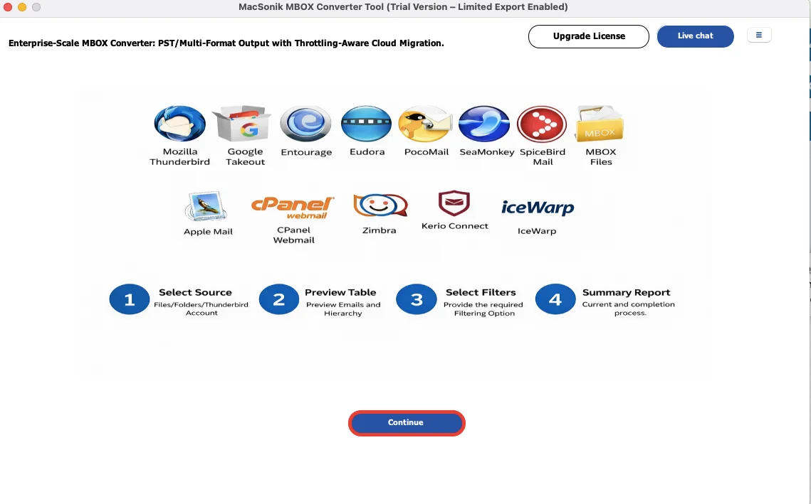 MacSonik MBOX File Converter Tool
