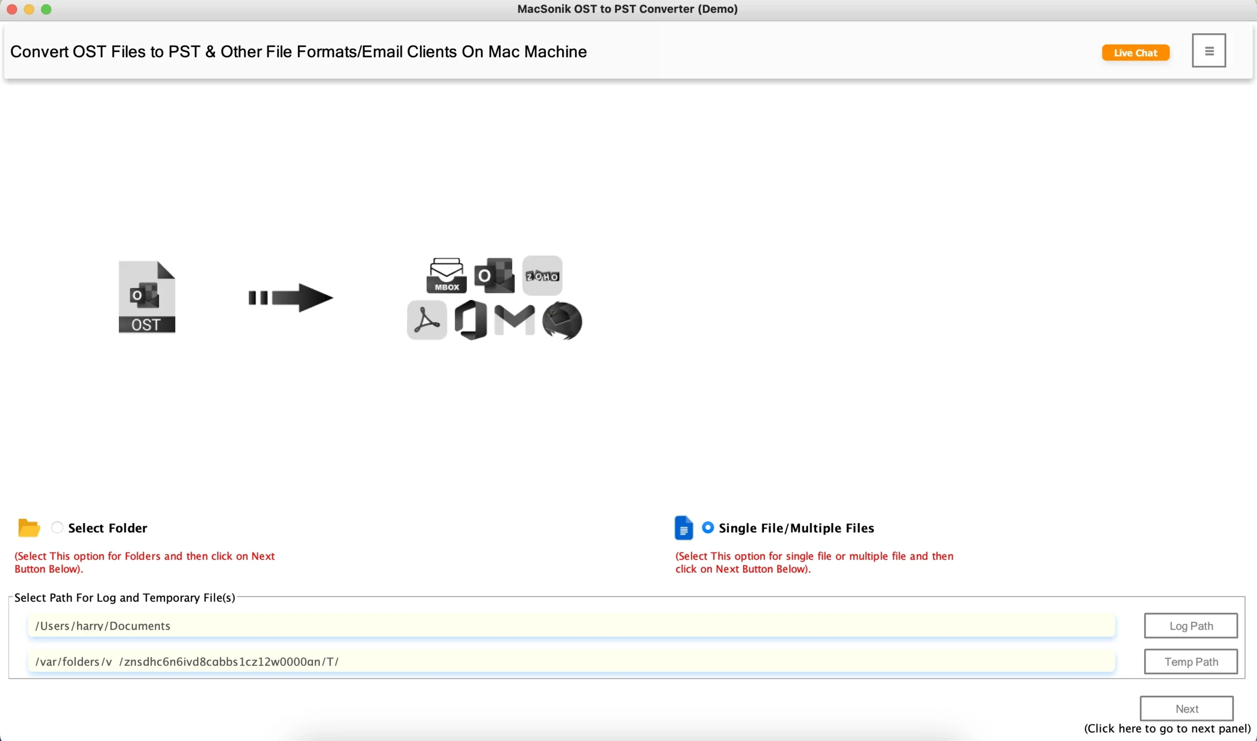 MacSonik OST to PST Converter Tool