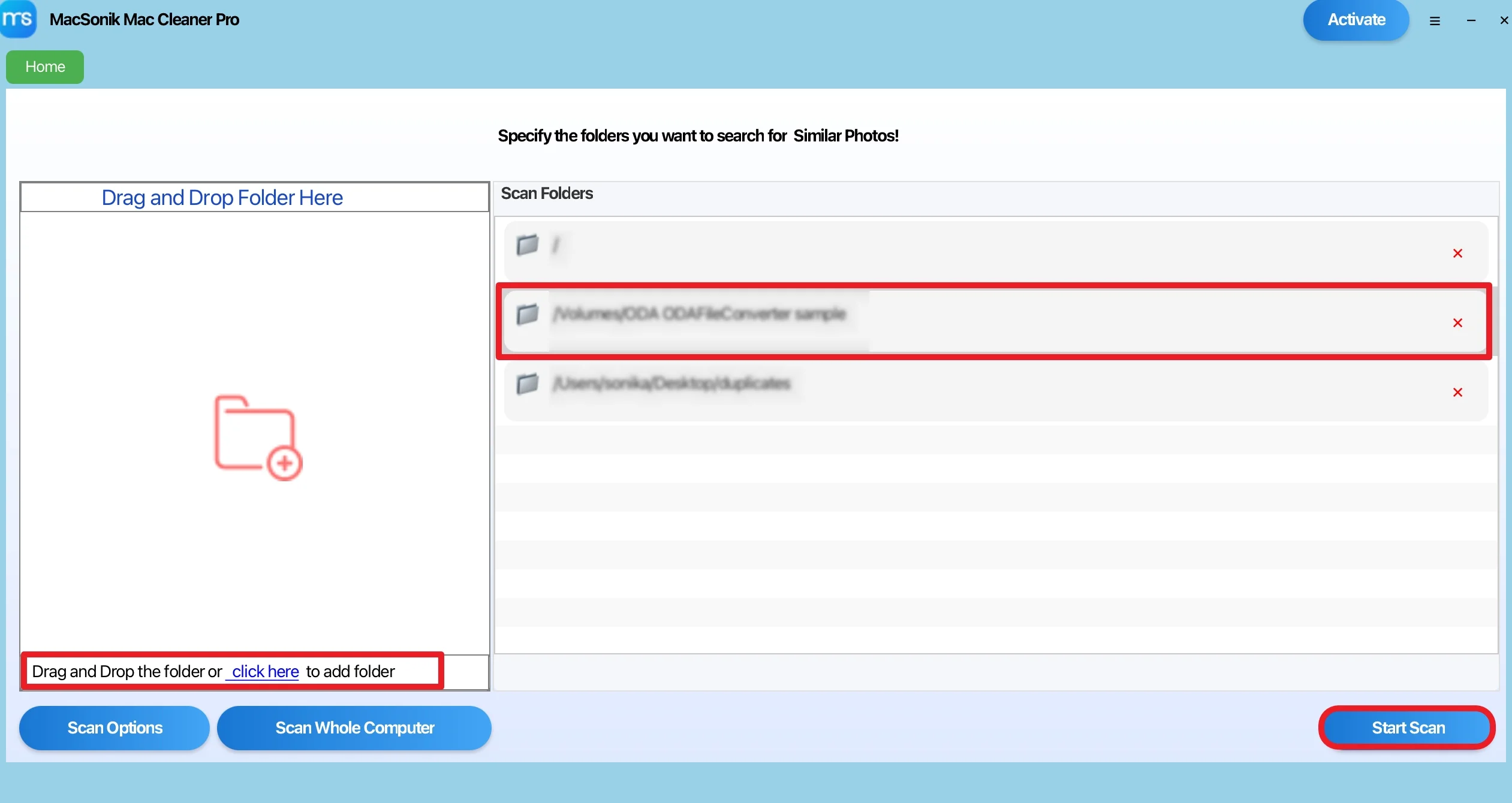 Add the files/folder