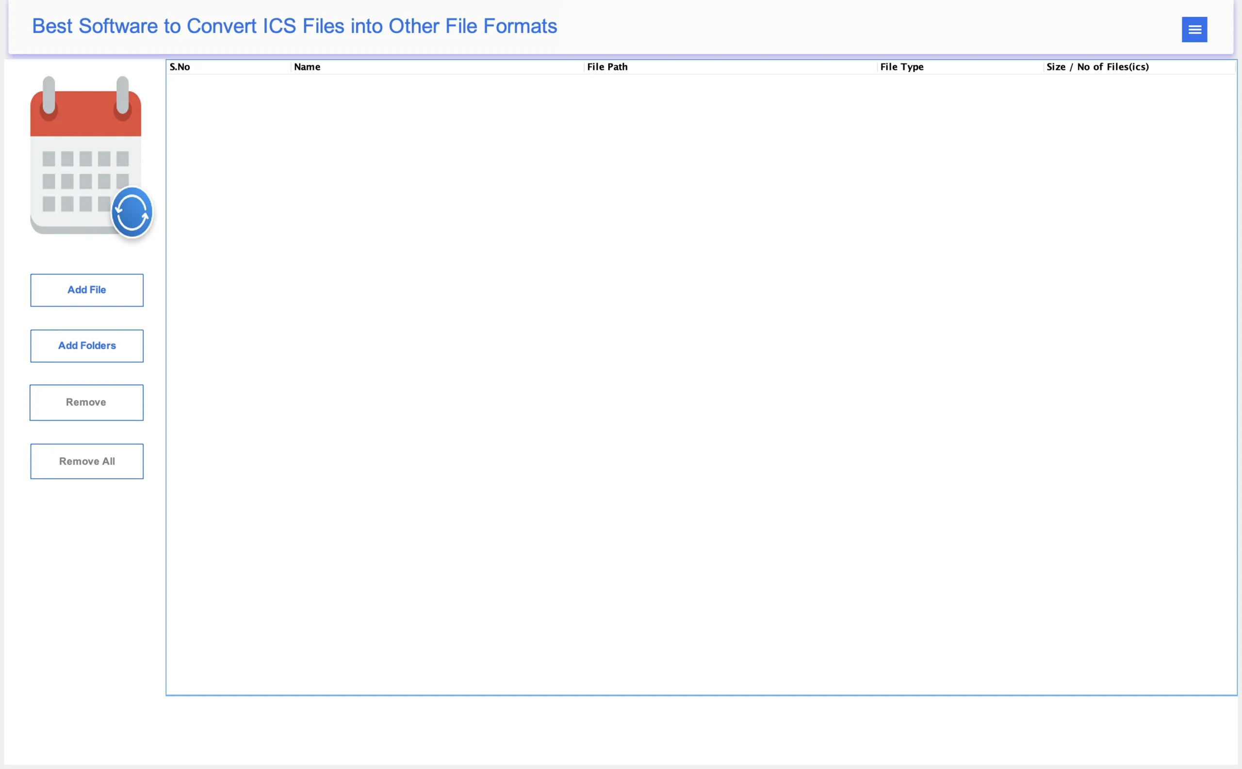 install and launch the MacSonik ICS Converter Tool