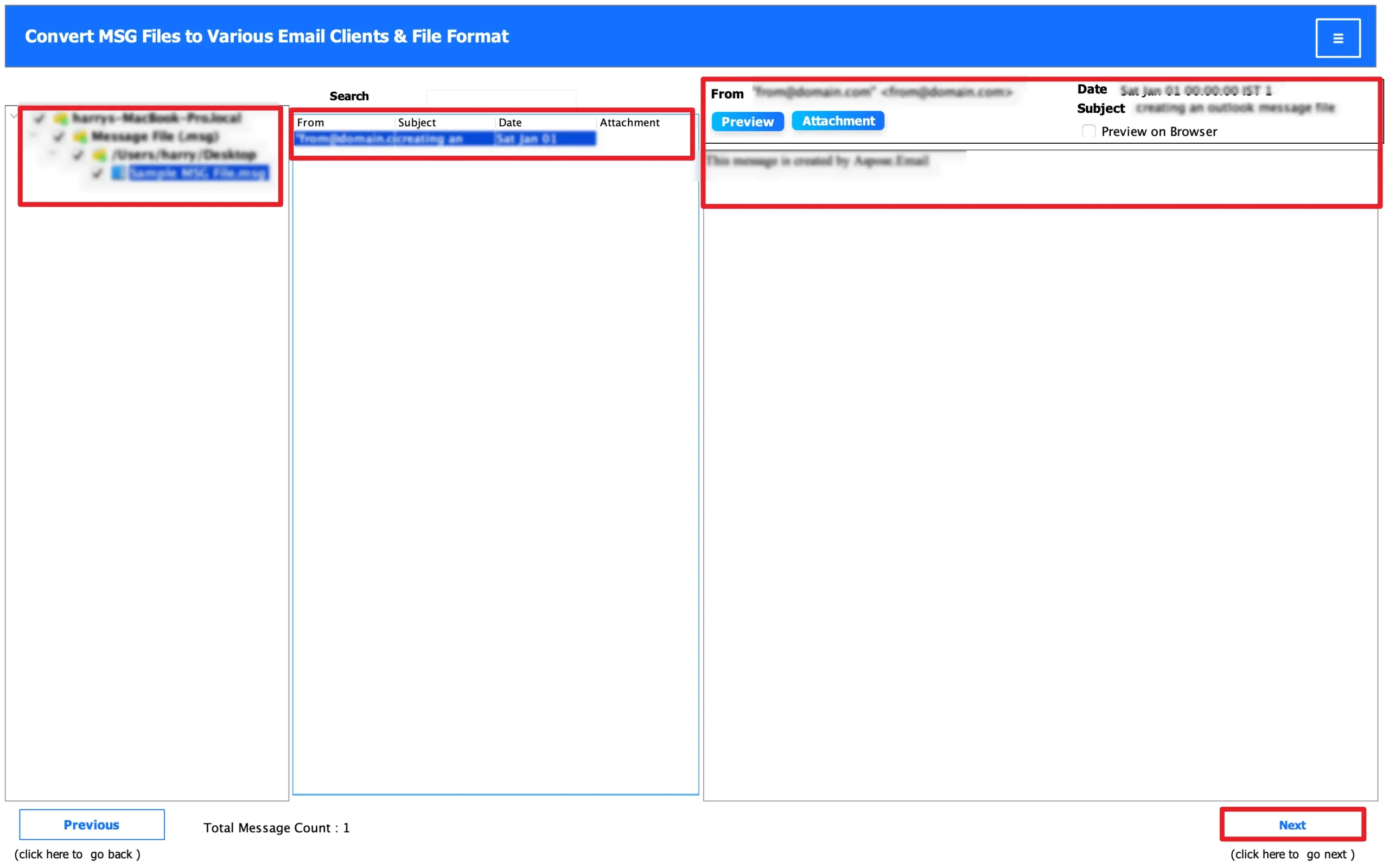 Expand the tree structure and preview the entire panel