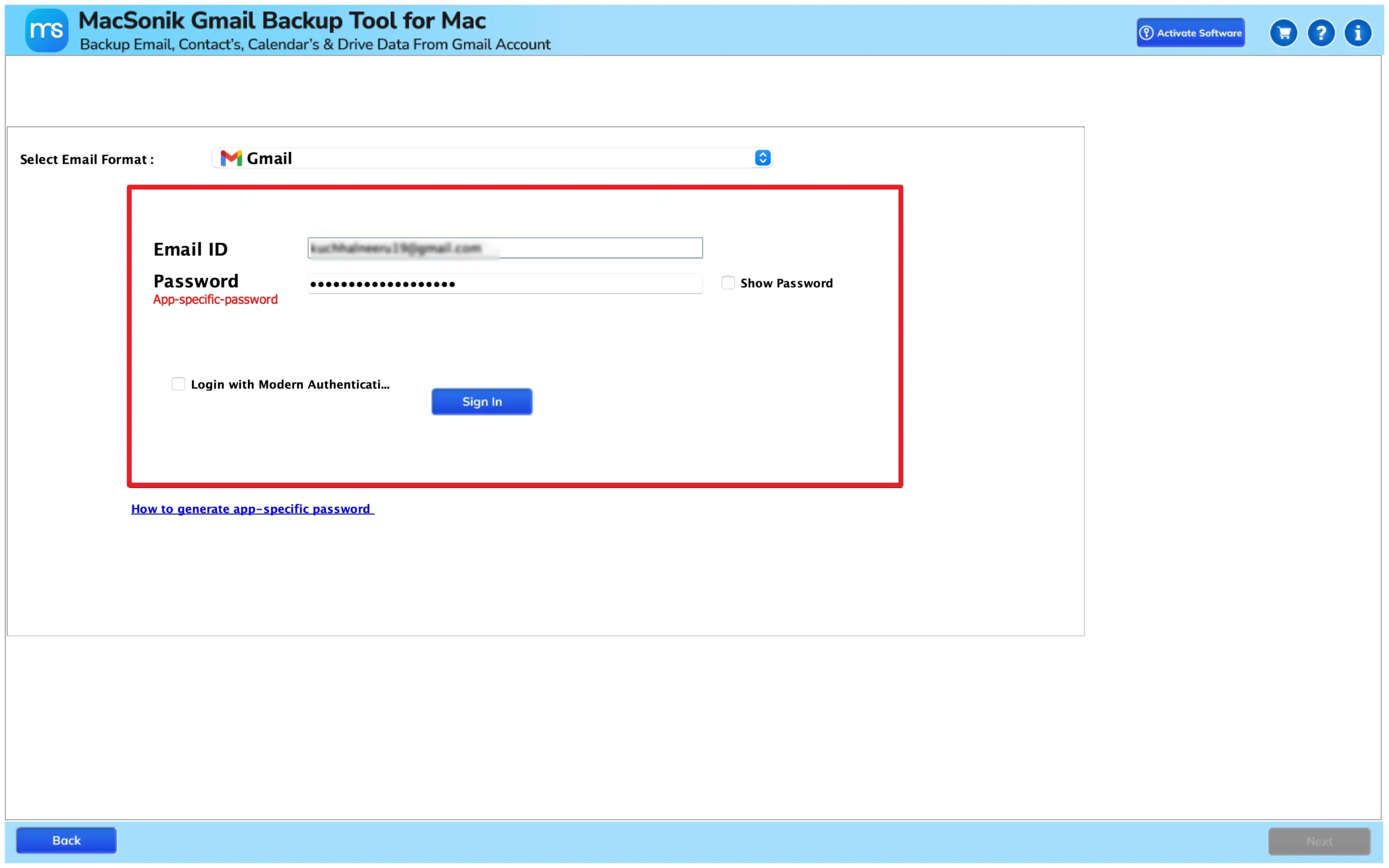 add your new Gmail account