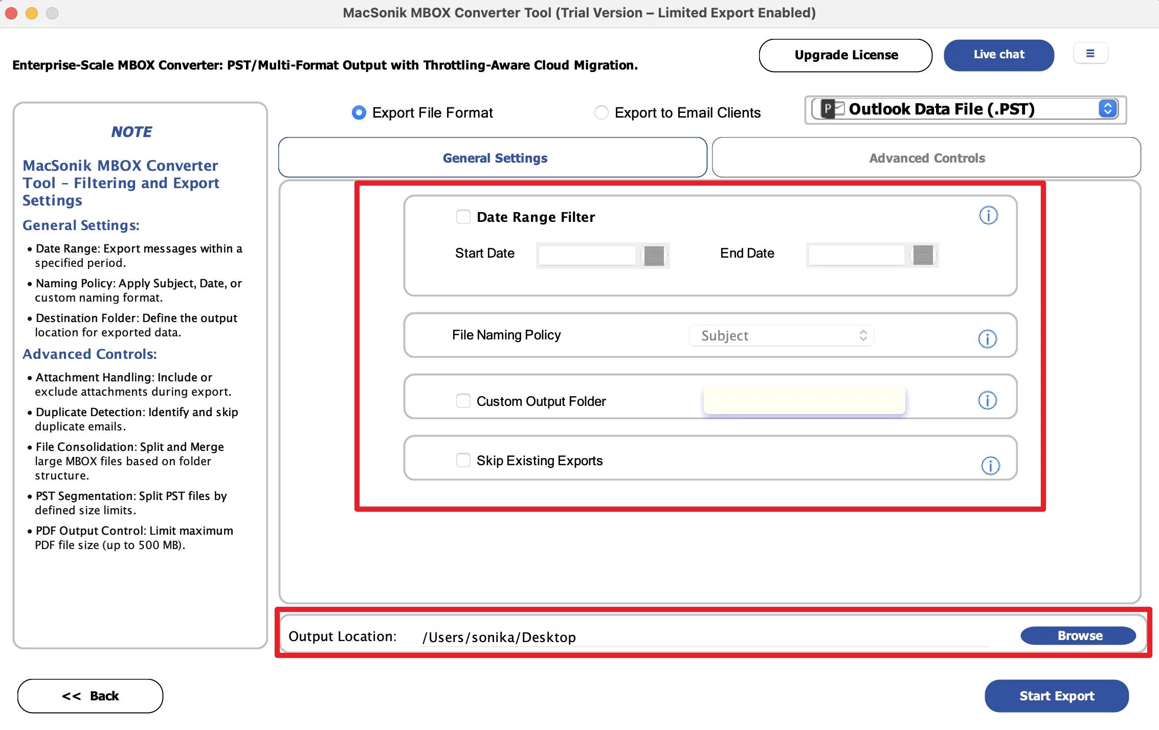 set the additional filters as per your requirement