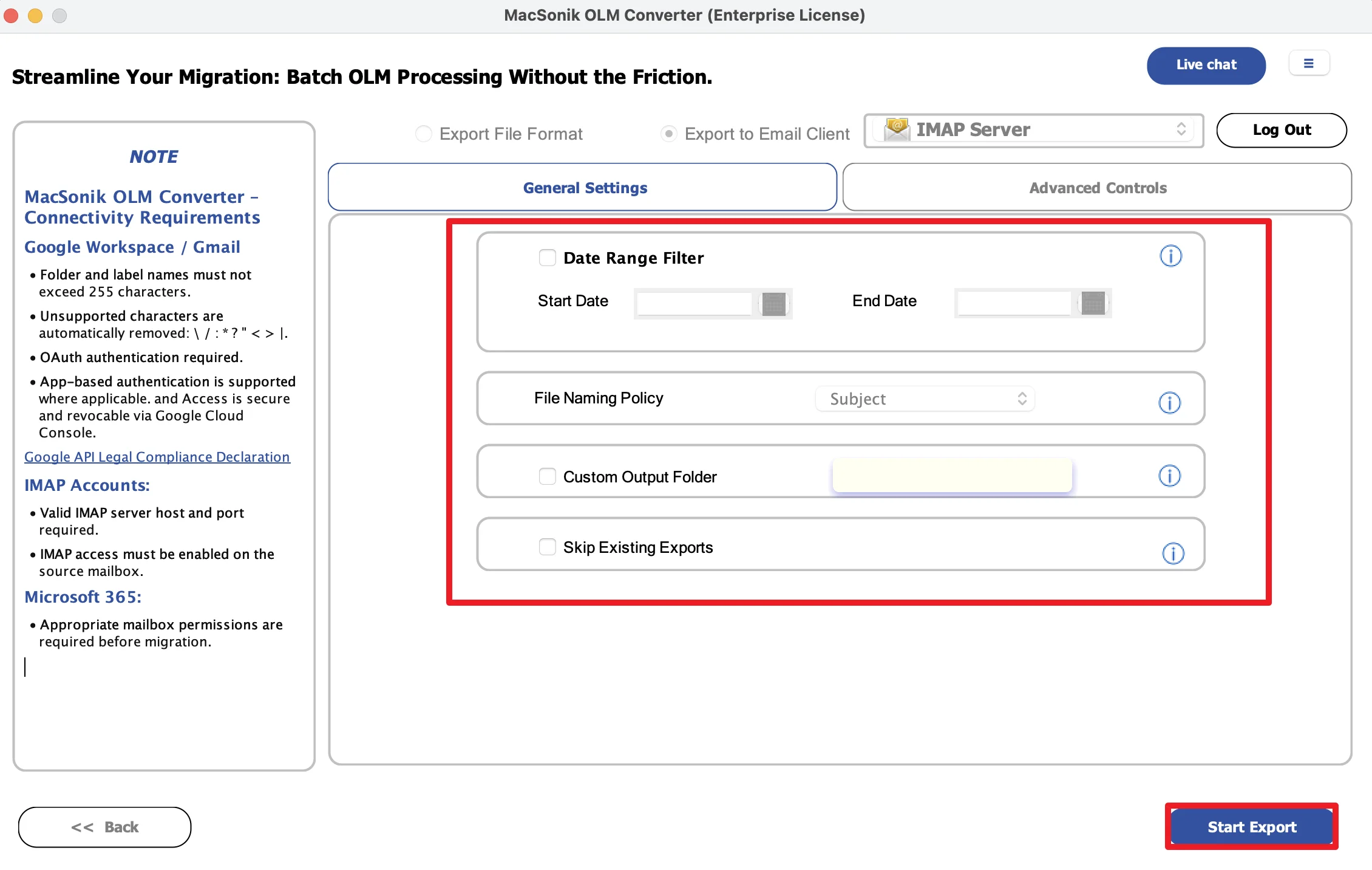 apply the filters and click Convert