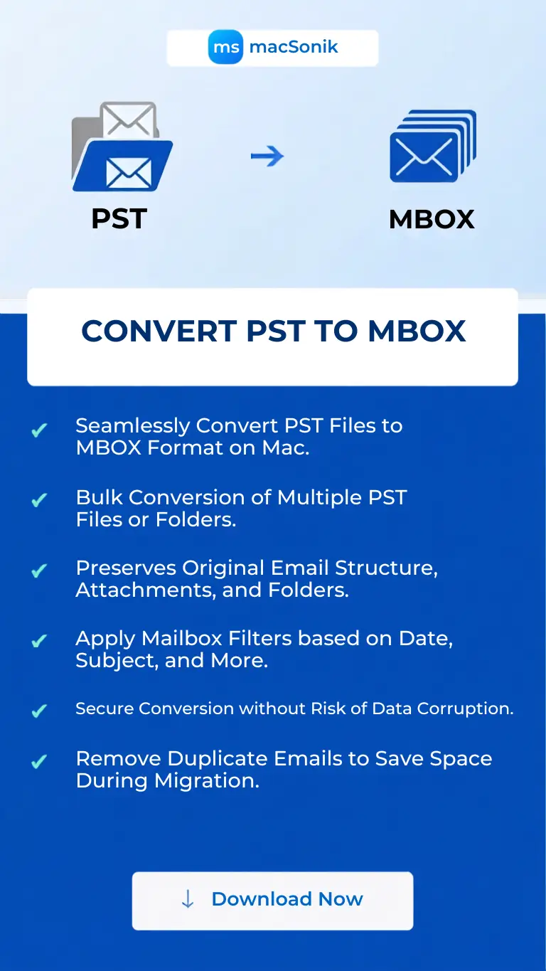  Convert PST Files to MBOX 