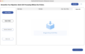 Firstly, install and launch the MacSonik OLM Converter Tool.