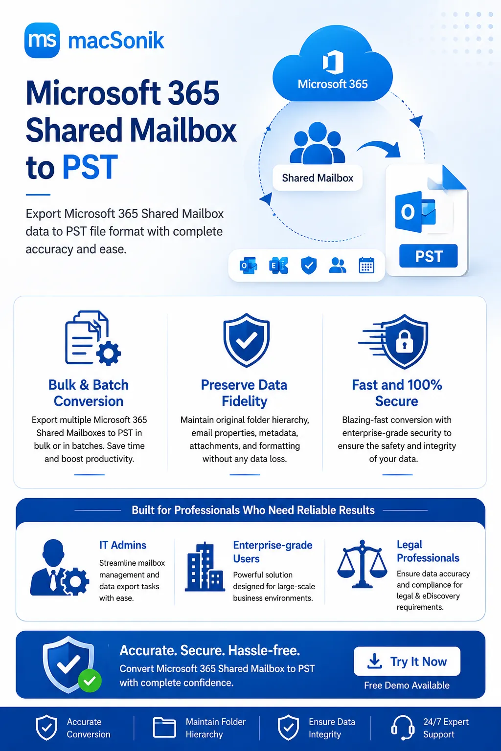 Export Microsoft 365 Shared Mailbox to PST 