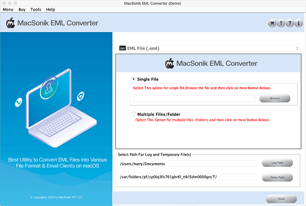 MacSonik EML Converter