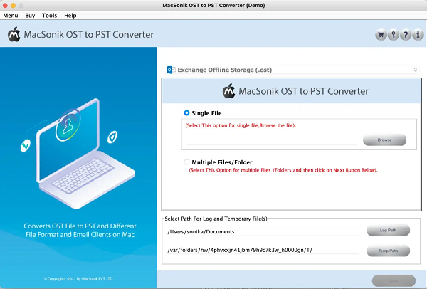 MacSonik OST to PST Converter