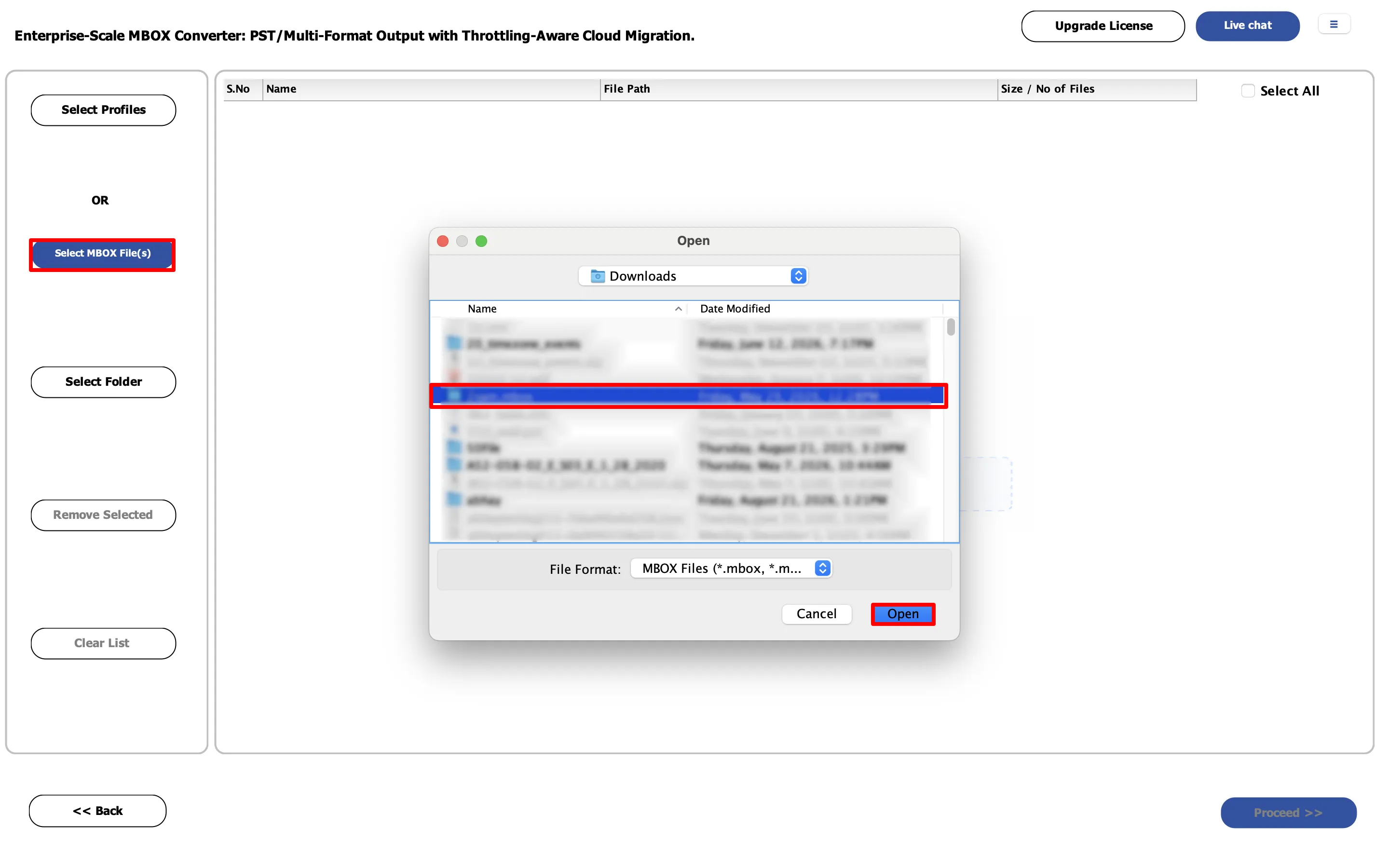 Add MBOX Files